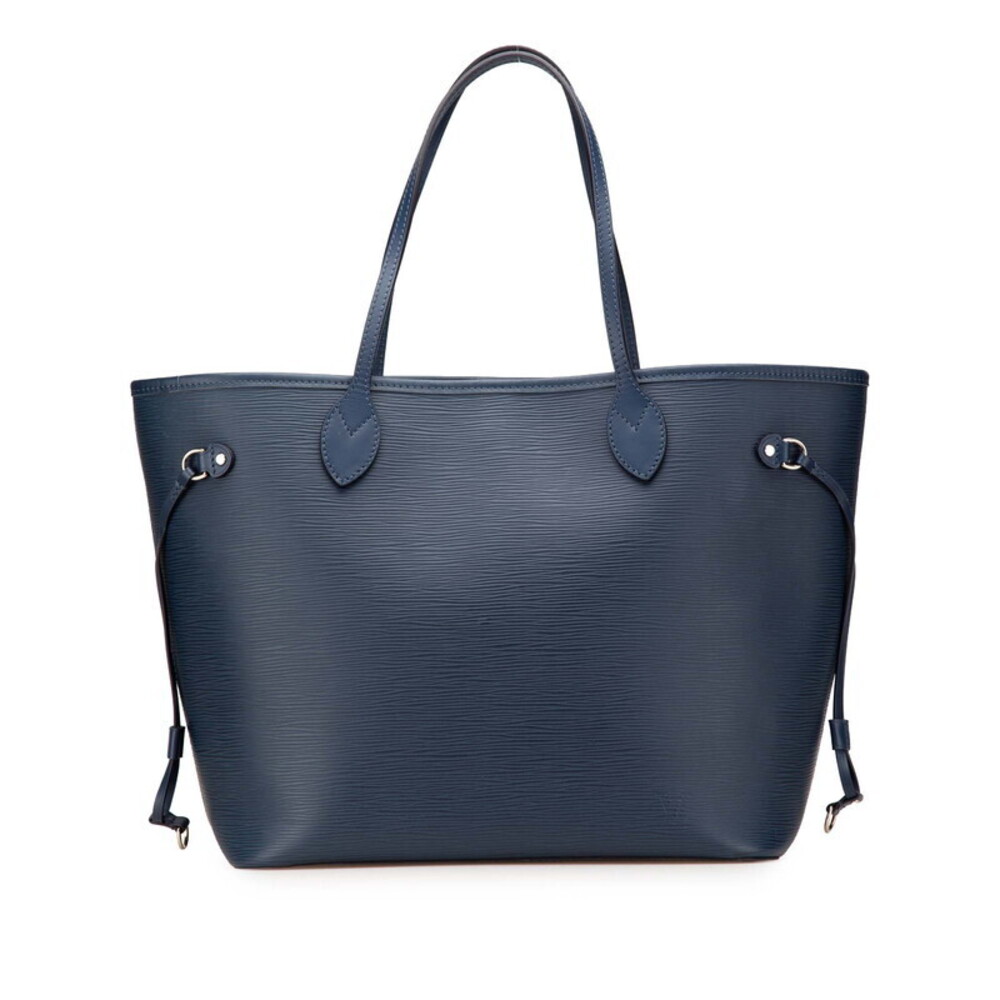 Louis Vuitton Epi Neverfull Tote Bag Indigo Blue Leather